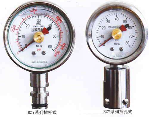 礦用雙針壓力表BZY-50/60 上海上潤(rùn)儀表廠