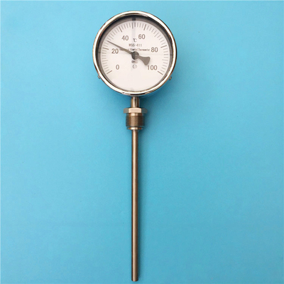 WSS-314径向型双金属温度计参数尺寸精度长度尺寸产品概述