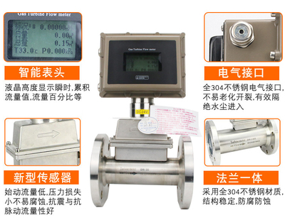 防爆气体涡轮流量计天然气流量计上润仪表